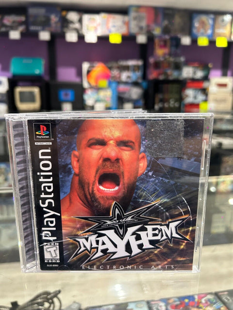 WCW Mayhem (Sony PlayStation 1, 1999) PS1 CIB Complete Tested!