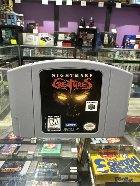 Nightmare Creatures (Nintendo 64, 1998) N64 CIB Complete Tested!