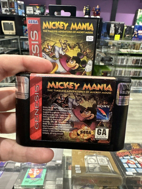 Mickey Mania: The Timeless Adventures of Mickey Mouse (Sega Genesis) In Box