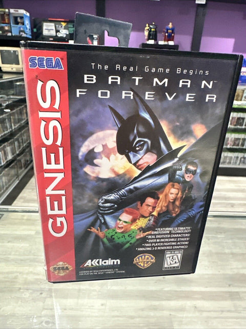 Batman Forever (Sega Genesis, 1995) CIB Complete Tested!