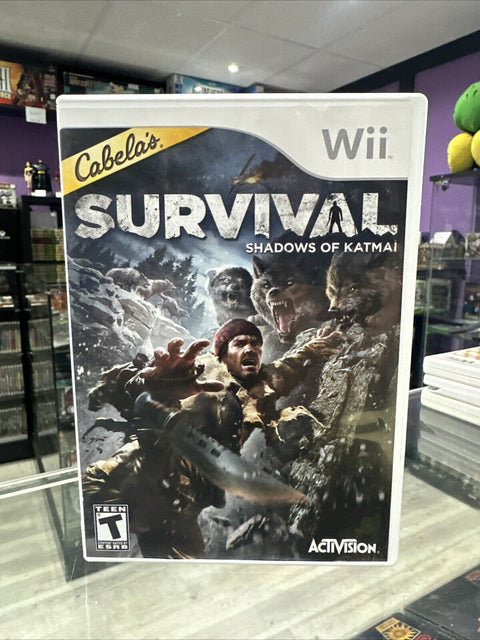 Cabela's Survival: Shadows of Katmai (Nintendo Wii, 2011) Complete CIB Tested!