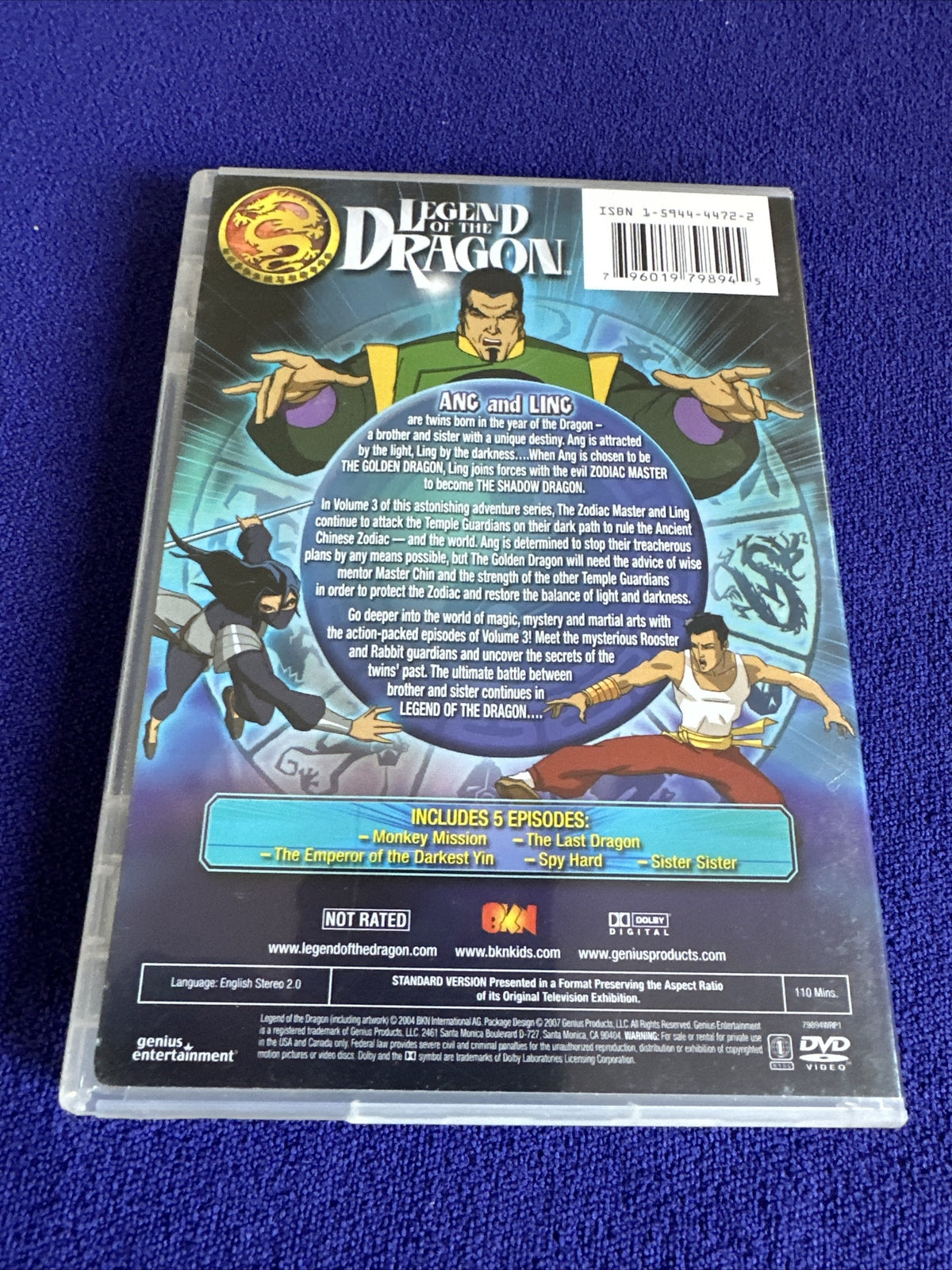 Legend of the Dragon Vol 1 2 3 Lot (DVD, 2007) Tested