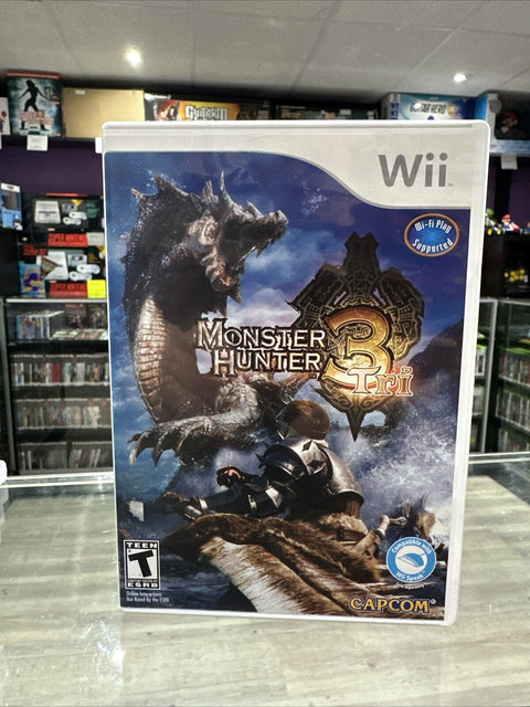 Monster Hunter Tri (Nintendo Wii, 2010) CIB Complete Tested!