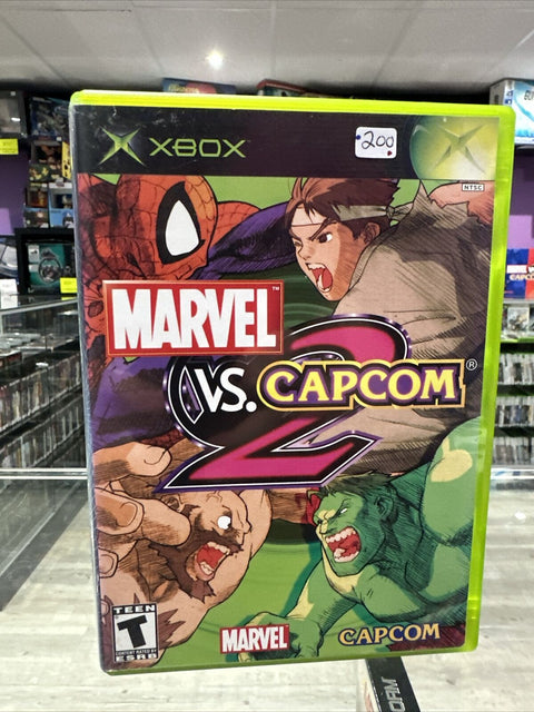 Marvel vs. Capcom 2 (Microsoft Original Xbox, 2003) CIB Complete Tested!