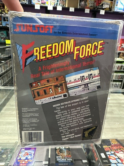 Freedom Force (Nintendo Entertainment System, 1988) NES Complete CIB Tested!