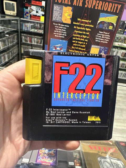 F22 Interceptor (Sega Genesis, 1991) Box Damage - Tested!