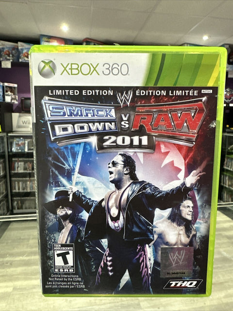 WWE SmackDown vs. Raw 2011 (Microsoft Xbox 360, 2010) CIB Complete Tested!
