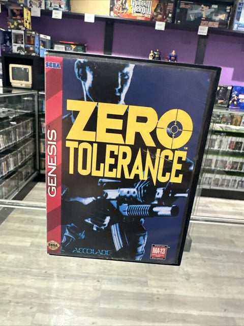 Zero Tolerance (Sega Genesis, 1994) No Manual - Tested!