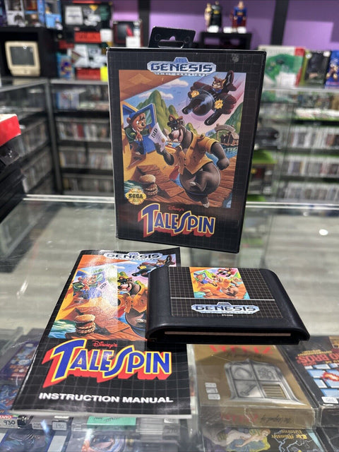 Disney's TaleSpin (Sega Genesis, 1992) CIB Complete Tested!