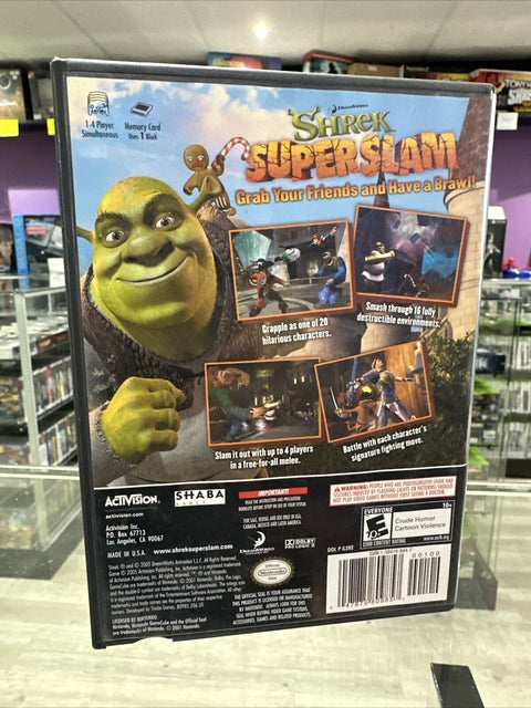 Shrek SuperSlam (Nintendo GameCube, 2005) Complete Tested!