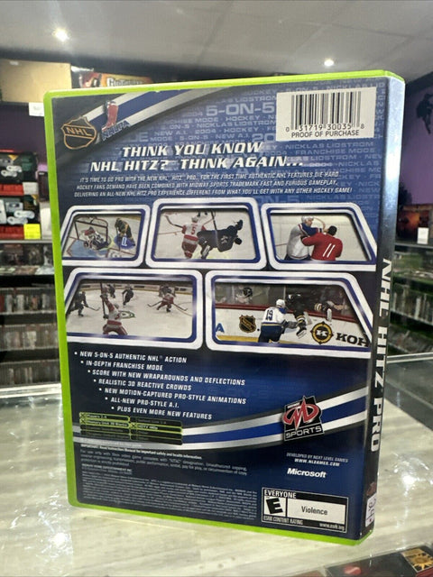 NHL Hitz Pro (Microsoft OG Xbox, 2003) CIB Complete Tested!