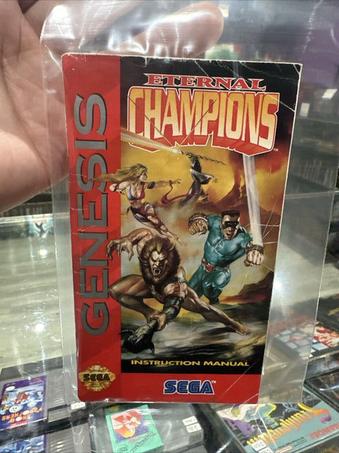 *Manual Only* Eternal Champions Sega Genesis - Instruction Booklet