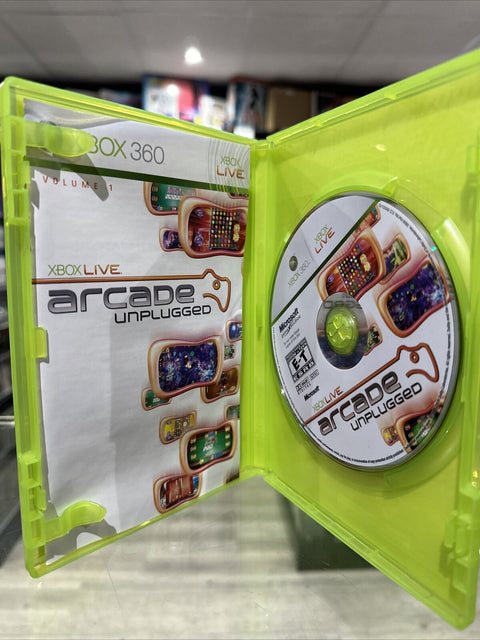 Xbox Live Arcade Unplugged Vol. 1 (Microsoft Xbox 360, 2006) Complete Tested!