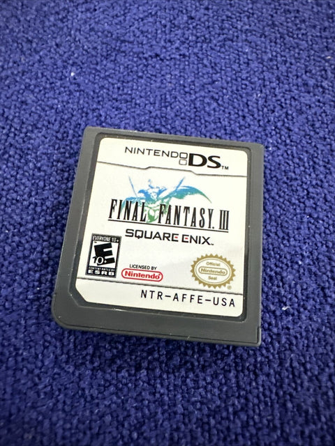 Final Fantasy III (Nintendo DS, 2006) Cartridge Only Tested!