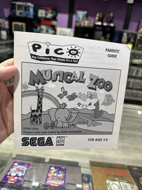 Musical Zoo - Sega Pico CIB Complete Tested!