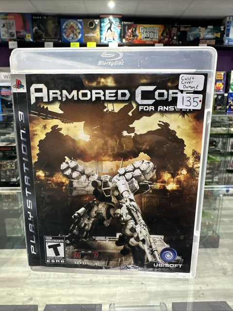 Armored Core: For Answer (PlayStation 3) PS3 *Cover Art Water Damage* Complete