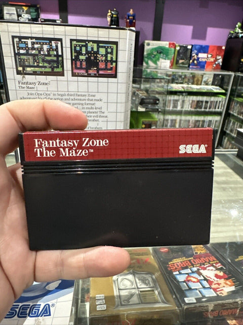 Fantasy Zone: The Maze (Sega Master System, 1988) SMS CIB Complete Tested!