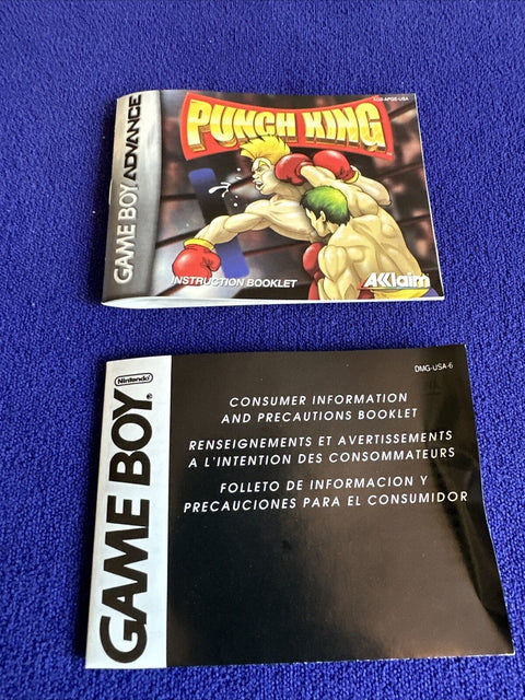 Punch King (Nintendo Game Boy Advance, 2002) GBA CIB Complete In Box - Tested!