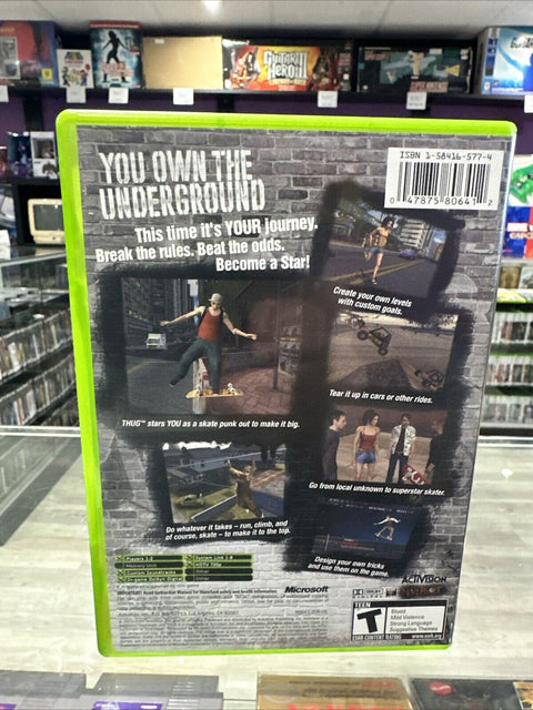 Tony Hawk's Underground (Microsoft Original Xbox) CIB Complete - Water Damage