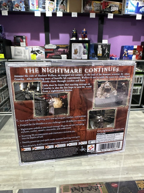 Nightmare Creatures II (Sega Dreamcast, 2000) CIB Complete Tested!