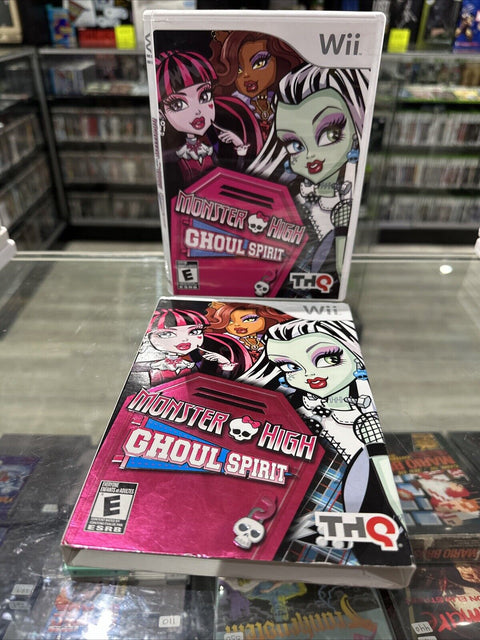 Monster High Ghoul Spirit (Nintendo Wii, 2011) CIB Complete w/ Slip Cover