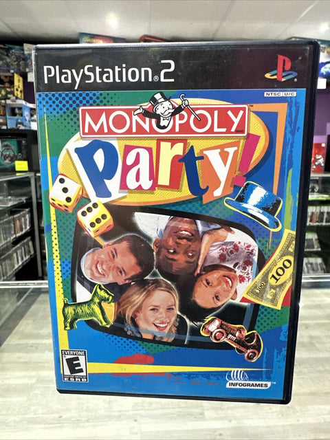 Monopoly Party (Sony PlayStation 2, 2002) PS2 CIB Complete Tested!