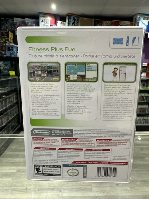 Wii Fit Plus (Nintendo Wii, 2009) CIB Complete Tested!