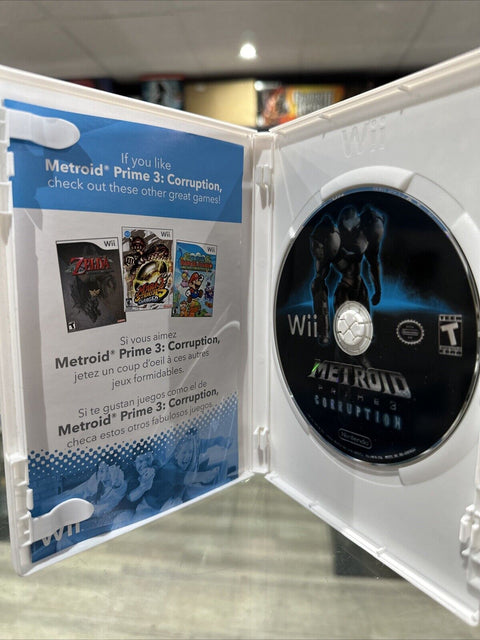 Metroid Prime 3: Corruption - Nintendo Wii (2007) CIB Complete Tested!