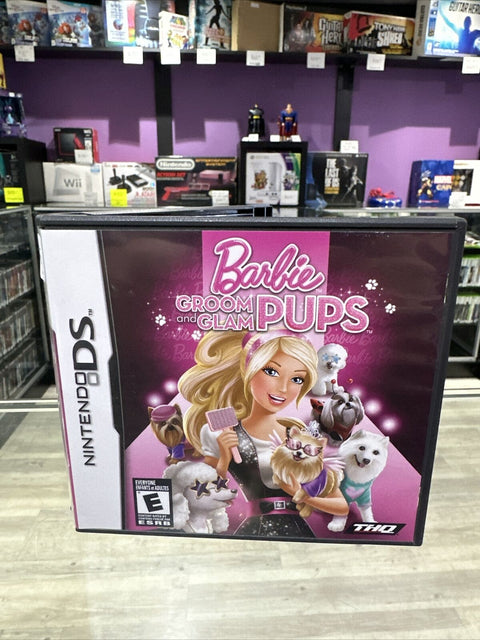 Barbie: Groom and Glam Pups (Nintendo DS, 2010) CIB Complete Tested!