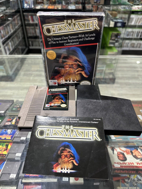 Chessmaster (Nintendo Entertainment System) NES CIB Complete In Box Tested!