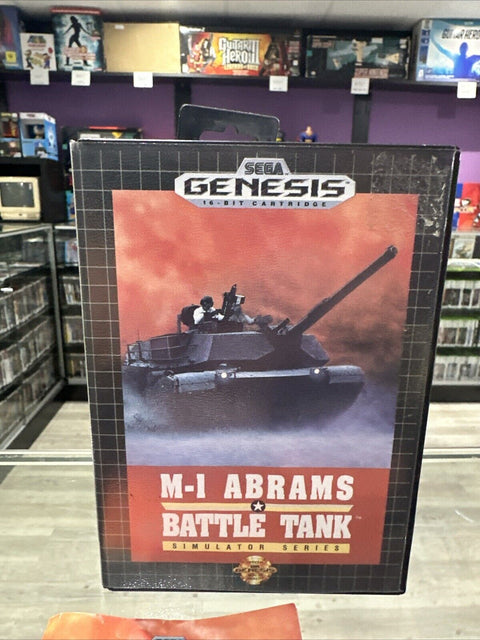 M-1 Abrams Battle Tank (Sega Genesis, 1991) CIB Complete Tested!