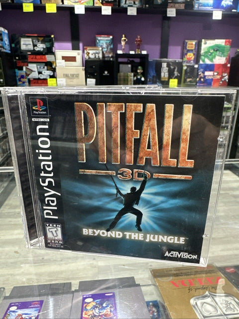 Pitfall 3D: Beyond the Jungle (Sony PlayStation 1) PS1 Complete *Manual Damage*