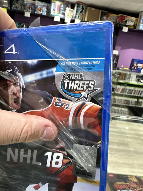 NEW! NHL 18 - Sony PlayStation 4 PS4 Sealed *Plastic Ripped*