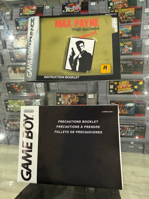 Max Payne Box and Manual Only