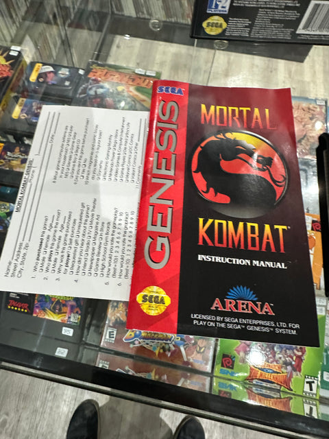 Mortal Kombat Sega Genesis - Complete Tested