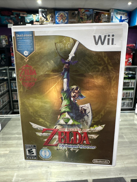 The Legend of Zelda: Skyward Sword w/ Music CD (Nintendo Wii, 2011) Complete