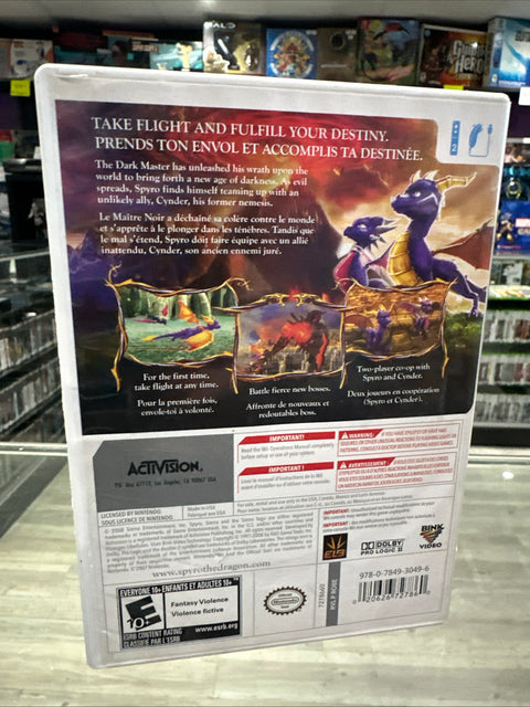 Legend of Spyro: Dawn of the Dragon (Nintendo Wii: 2008) CIB Cleaned Tested