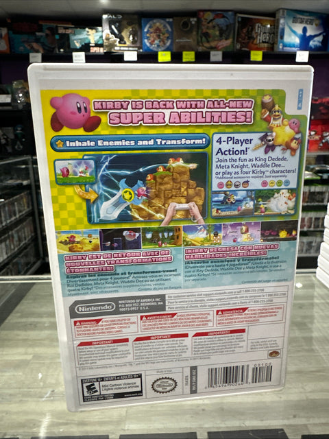 Kirby's Return to Dream Land (Nintendo Wii, 2011) Manual Damage - Tested!