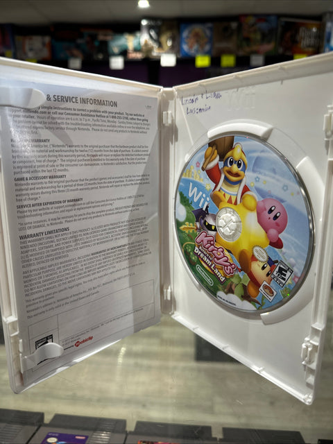 Kirby's Return to Dream Land (Nintendo Wii, 2011) Manual Damage - Tested!