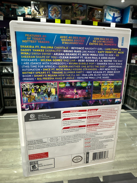 Just Dance 2018 (Nintendo Wii, 2017) CIB Complete Tested!