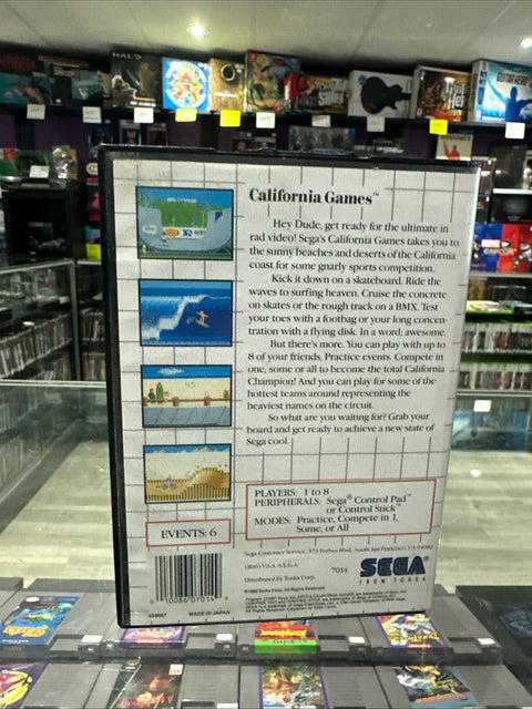 California Games (Sega Master System) SMS CIB Complete Tested!