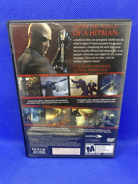 Hitman: Contracts (Sony PlayStation 2, 2004) PS2 CIB Complete Tested!