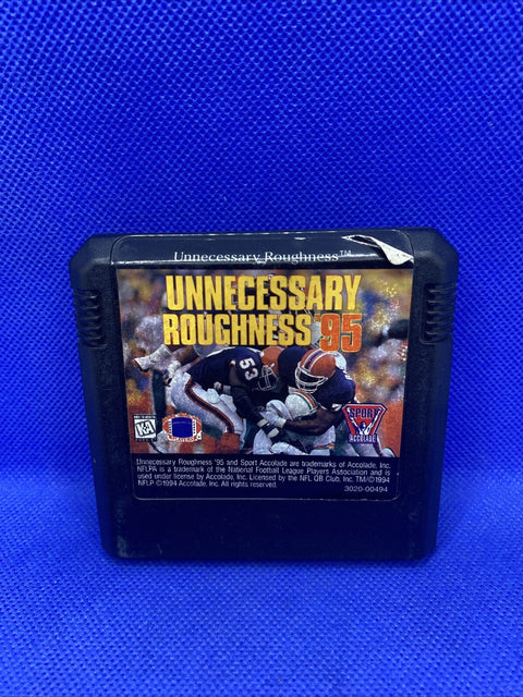 Unnecessary Roughness '95 (Sega Genesis, 1994) Authentic Cartridge Only - Tested