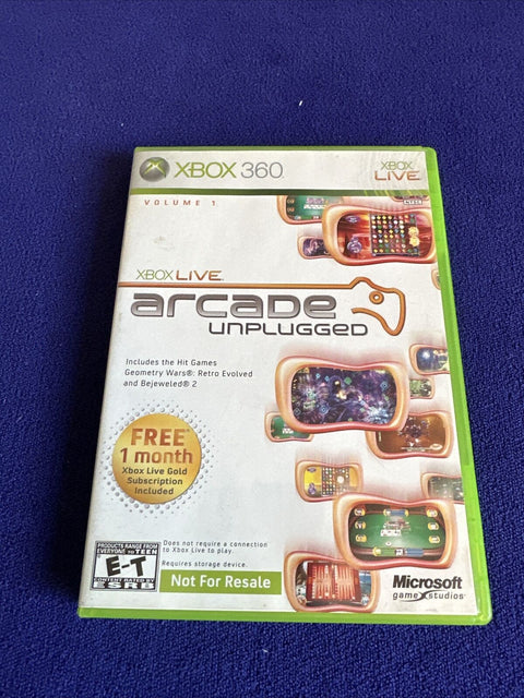 Xbox Live Arcade Lot Of 2 Game - Xbox 360 Unplugged + Compilation - Tested