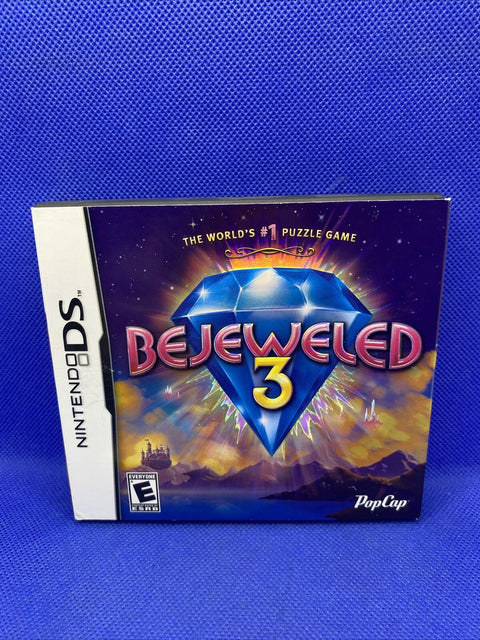 Bejeweled 3 (Nintendo DS, 2011) CIB Complete w/ Slip Cover - Tested!