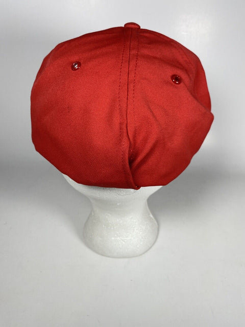 Vintage Pebblestone Golf Club Patch Red Hat Cap With String - Adjustable!