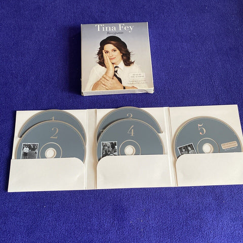 Bossypants by Tina Fey (2011, Compact Disc, Unabridged edition) 5 CD Set