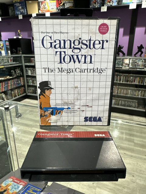 Gangster Town (Sega Master System, 1987) SMS *Case Damage* - Tested