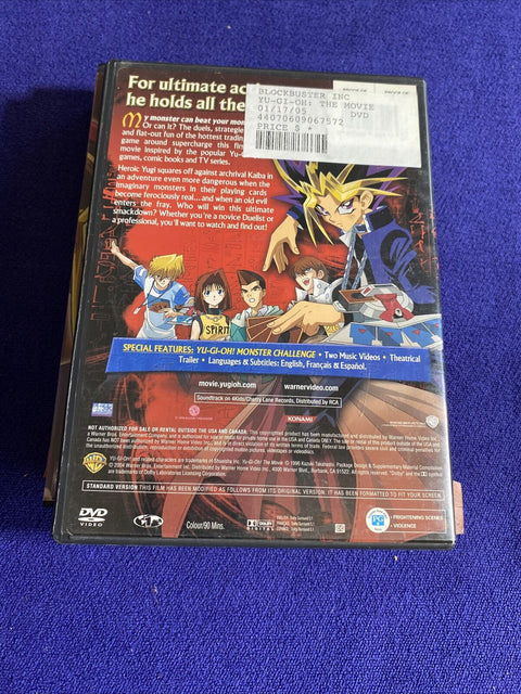 Yu-Gi-OH! DVD Lot of 3 - The Movie, Volume 11 + 13 - Tested