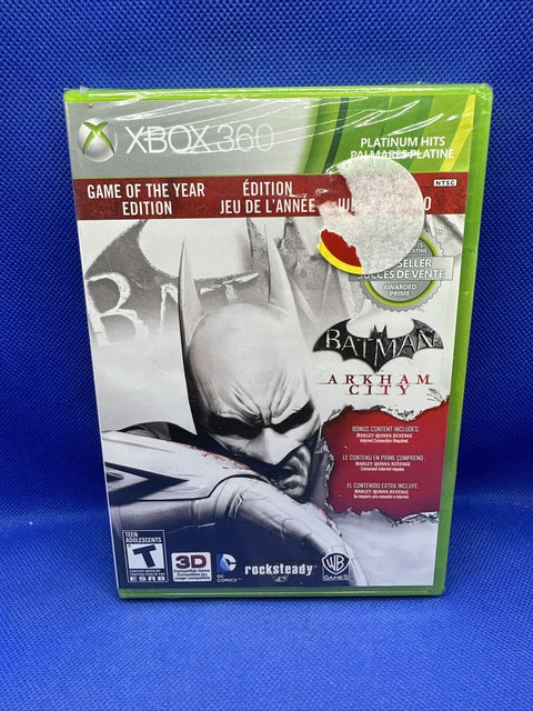 NEW! Batman Arkham City Game of the Year Edition (Microsoft Xbox 360) Sealed!